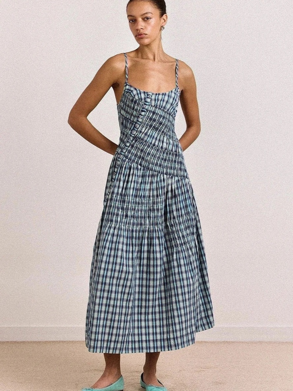 Damson Madder Lyra Midi Dress